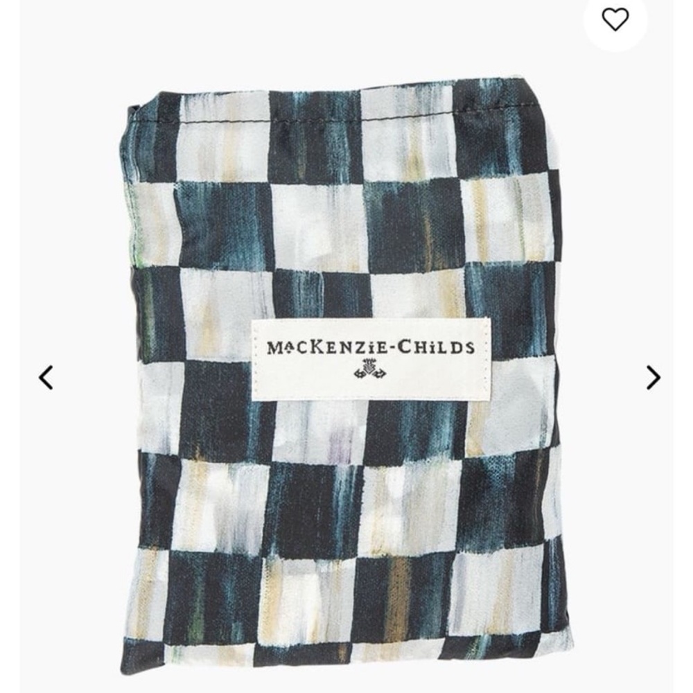 Mackenzie childs courtly check to go tote bag - Picture 2 of 4